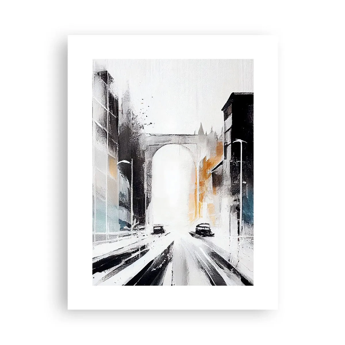 Poszter - Várostanulmány: építészet és mozgás - 30x40 cm