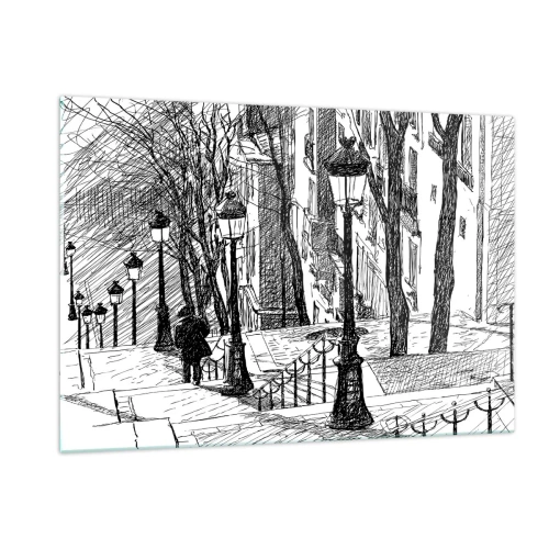 Üveg kép - Szerelmi történet, vagy horrorregény? - 120x80 cm