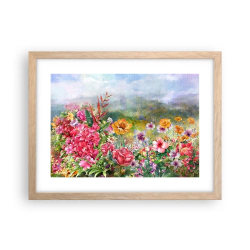 Poszter világos tölgy keretben - A kert, amelyik megőrült - 40x30 cm