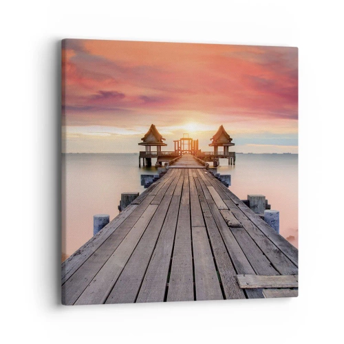 Vászonkép - Nyugat keleten - 40x40 cm