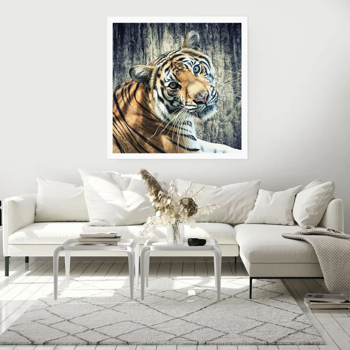 Poszter - Portré a fénysugárban - 40x40 cm