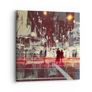 Vászonkép - Egy nagyvárosi átkelő - 30x30 cm