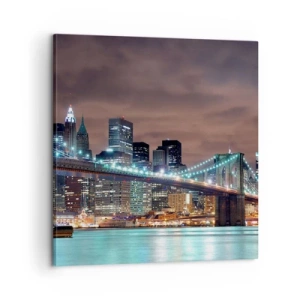 Vászonkép - Nagy város fényei - 60x60 cm