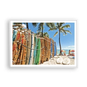 Poszter fekete keretben - Napos mulatság - 100x70 cm