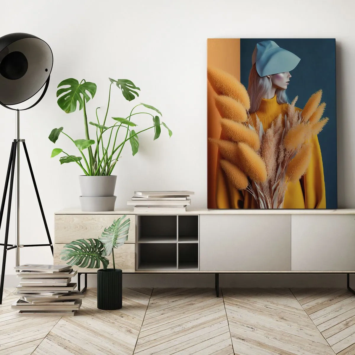 Vászonkép - Bolyhos portré - 55x100 cm