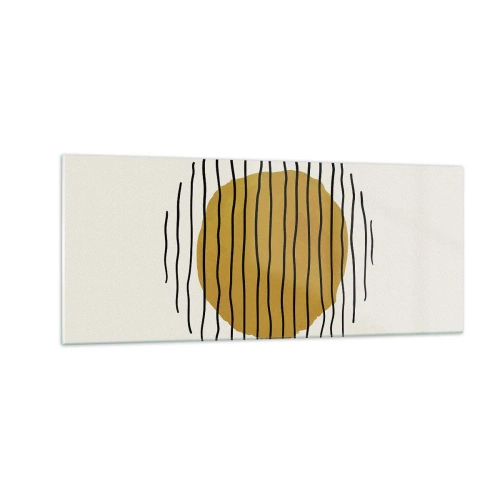 Üveg kép - A hőtől remegő absztrakció - 100x40 cm