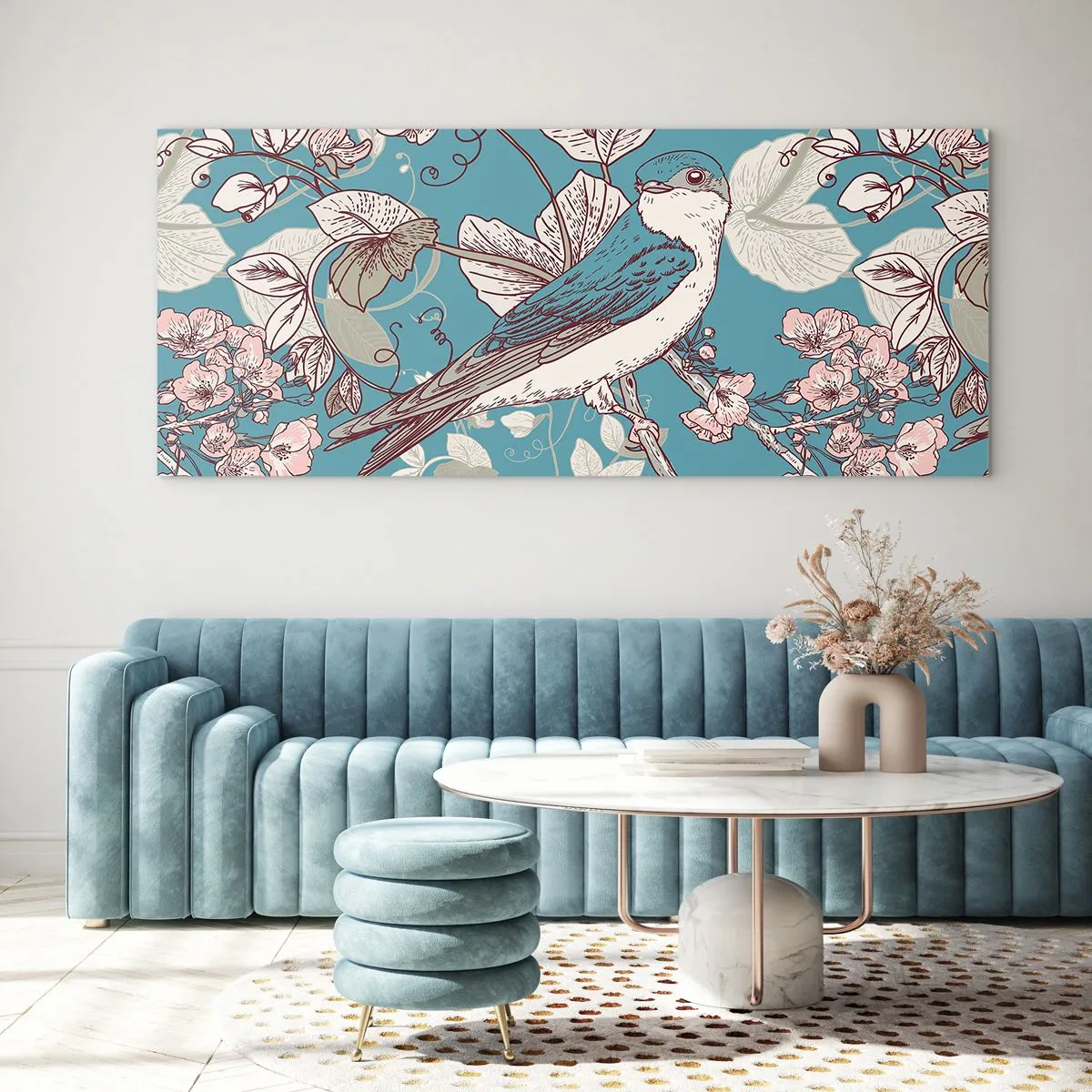 Üveg kép - A vörös és ezüst tűlevelűben - 160x50 cm