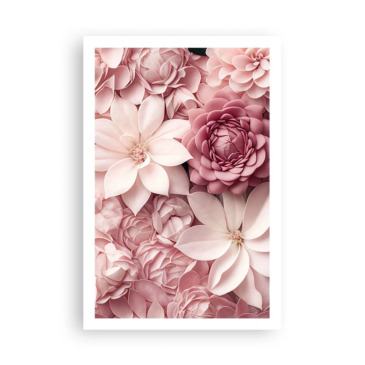 Poszter - Rózsaszín szirmokban - 61x91 cm