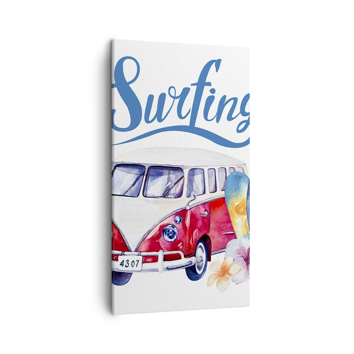 Vászonkép - Uborka - klasszikus egy szörfös számára - 45x80 cm