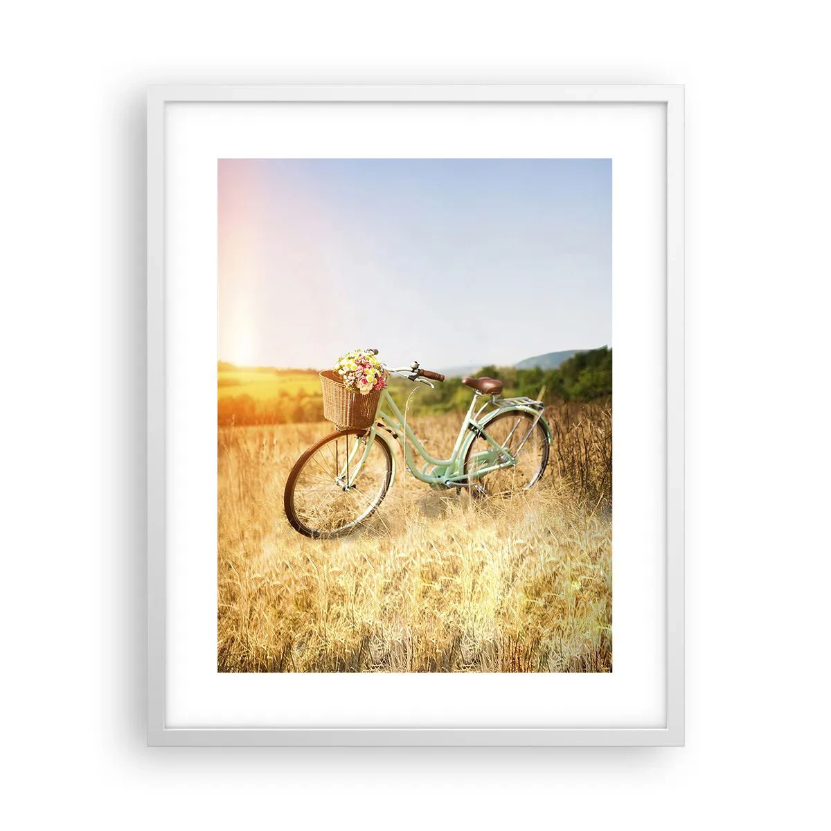 Poszter fekete keretben - Itt maradok egy darabig - 40x50 cm