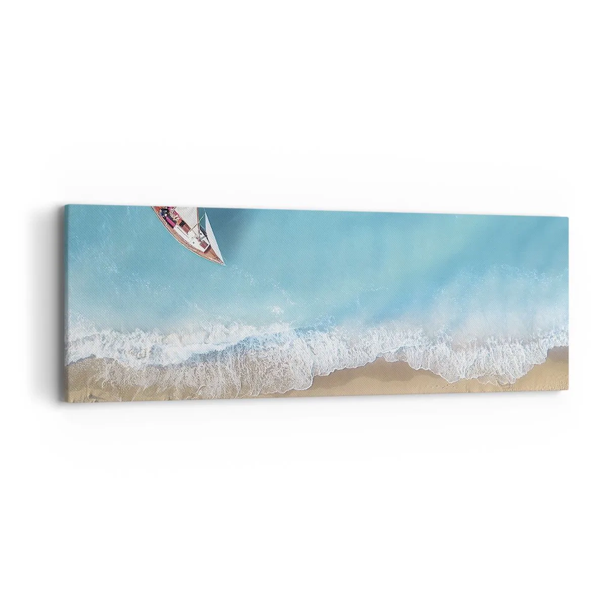 Vászonkép - A kék és az arany határán - 90x30 cm