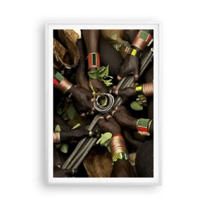 Poszter fekete keretben - Együtt vagyunk - 70x100 cm