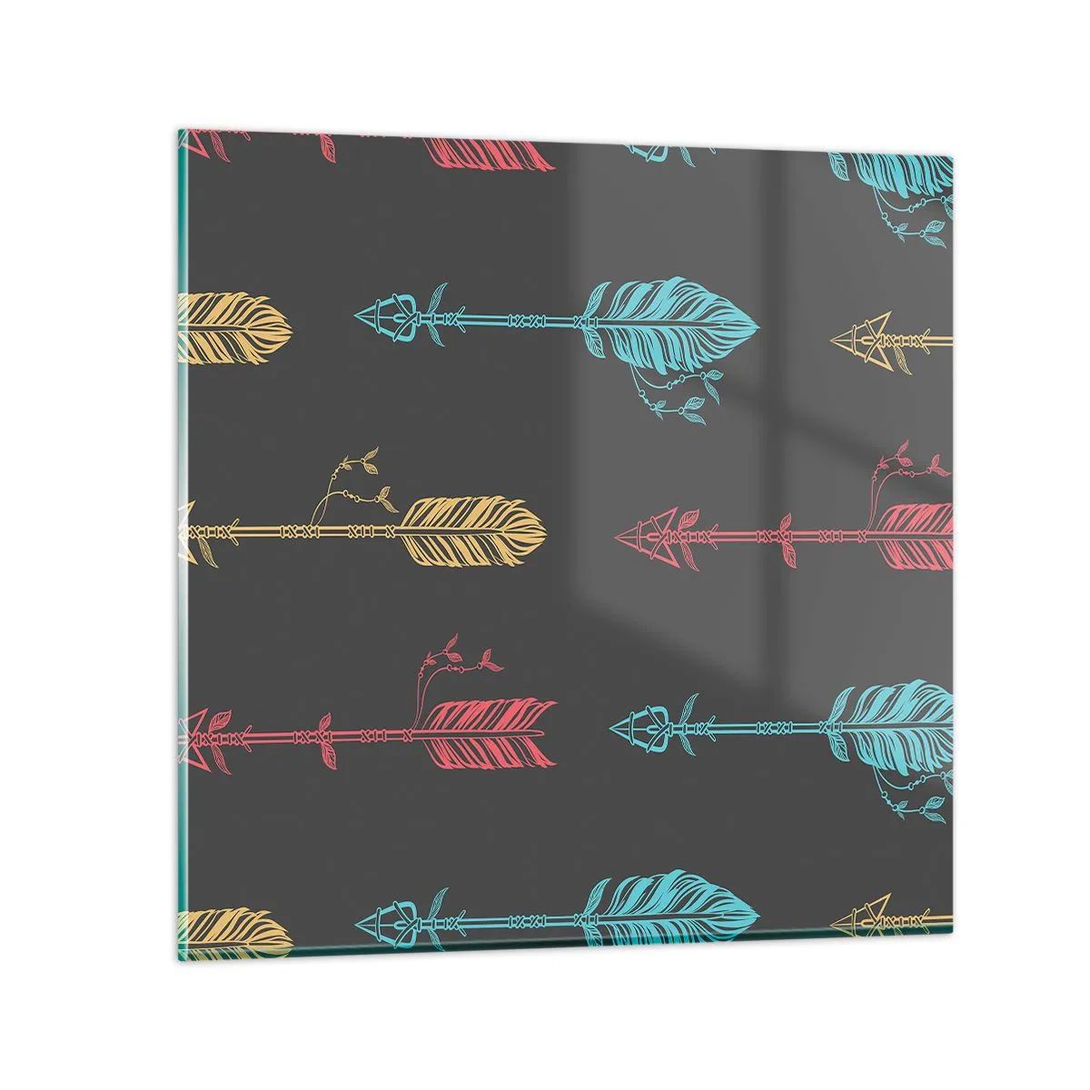 Üveg kép - Rendben - 50x50 cm