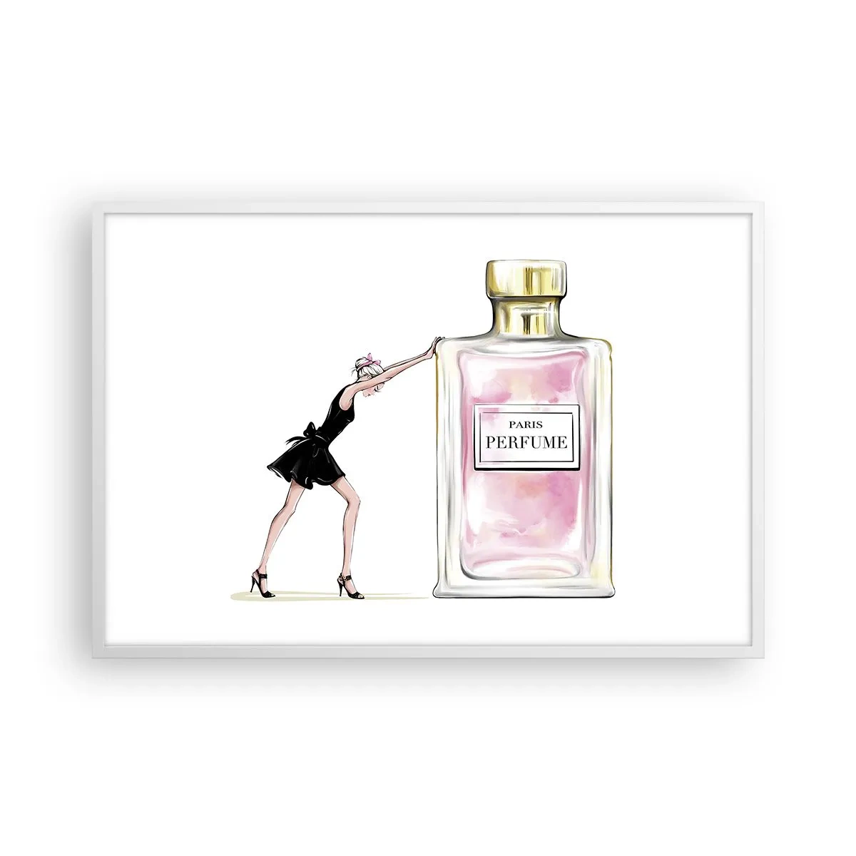 Poszter fekete keretben - A nőiesség lényege - 91x61 cm