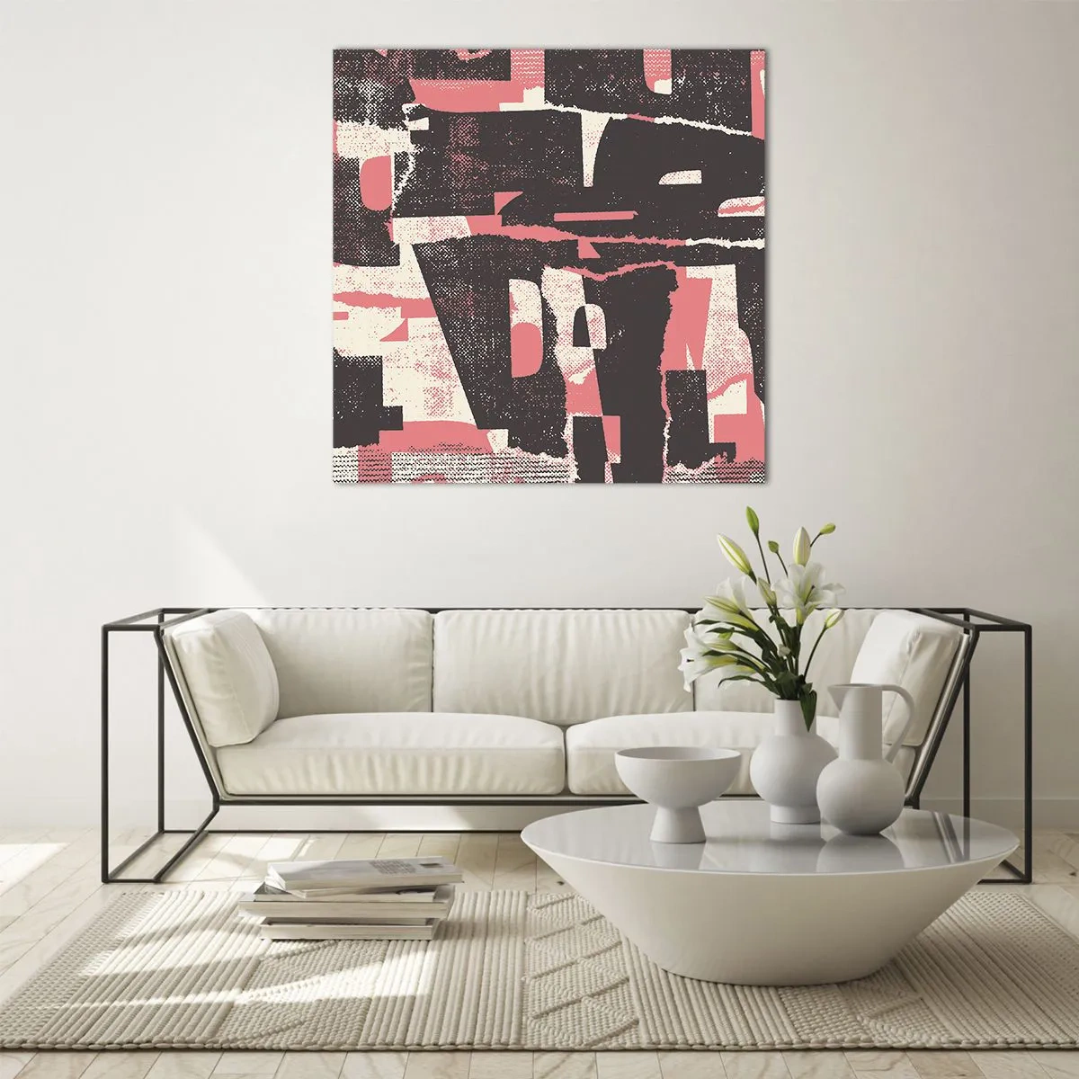 Üveg kép - Minden nyüzsgés és nyüzsgés - 70x70 cm