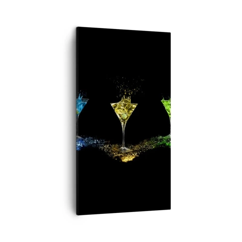 Vászonkép - Az öröm színei kristályüvegben - 45x80 cm