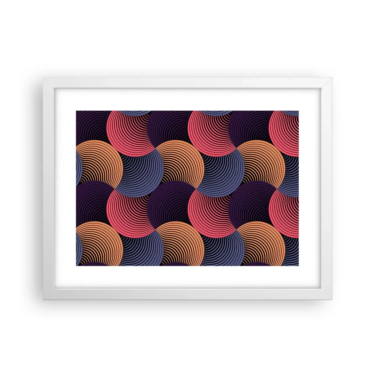 Poszter fekete keretben - Körkörös ritmusban - 40x30 cm