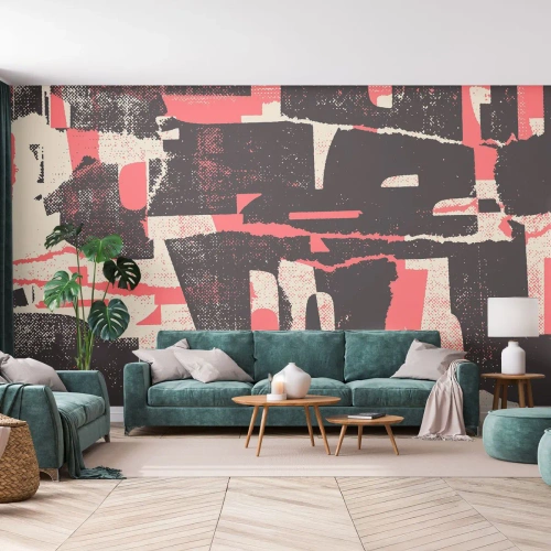 Öntapadós Fotótapéta Deluxe Sticker - Minden nyüzsgés és nyüzsgés - Kollázs, Idős, Darab - 200x140 cm