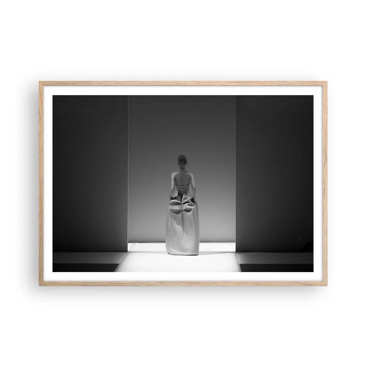 Poszter világos tölgy keretben - Kifinomult egyszerűség - 100x70 cm