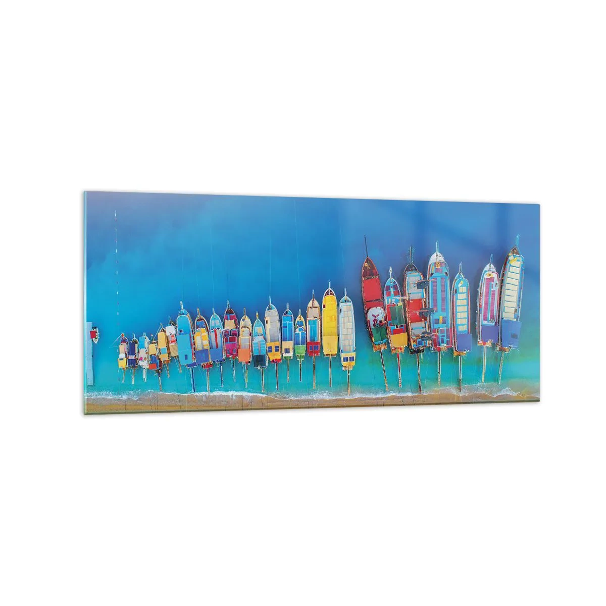 Üveg kép - Madártávlatból - 120x50 cm