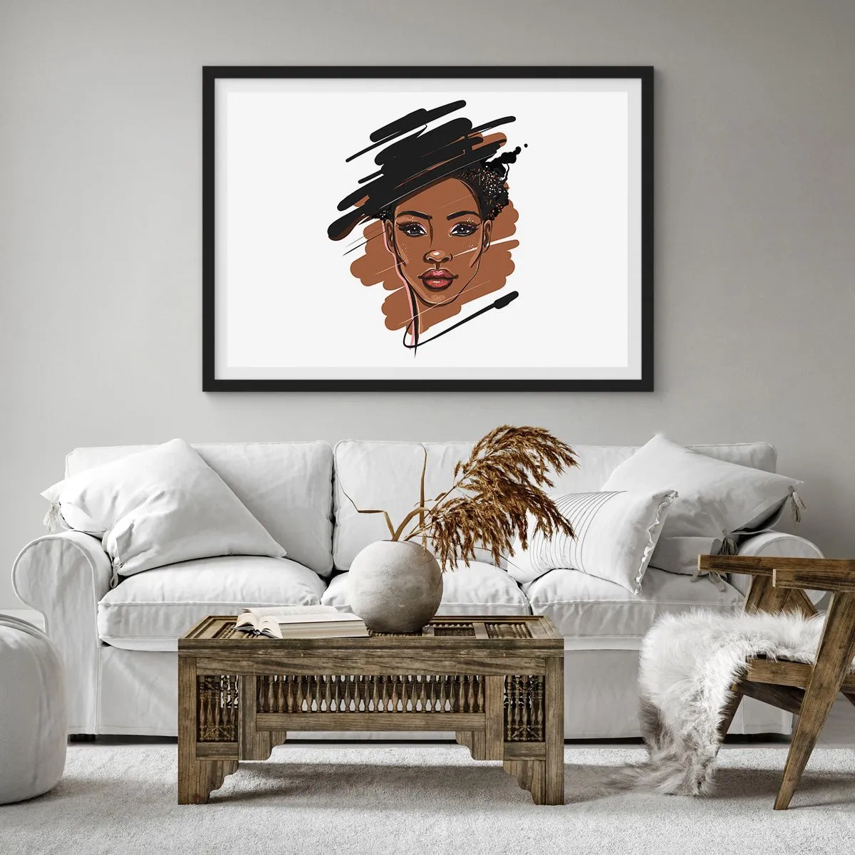 Poszter fehér keretben - Édes, mint a csokoládé - 91x61 cm