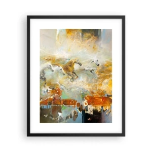 Poszter fehér keretben - Vágta a fényen át  - 40x50 cm