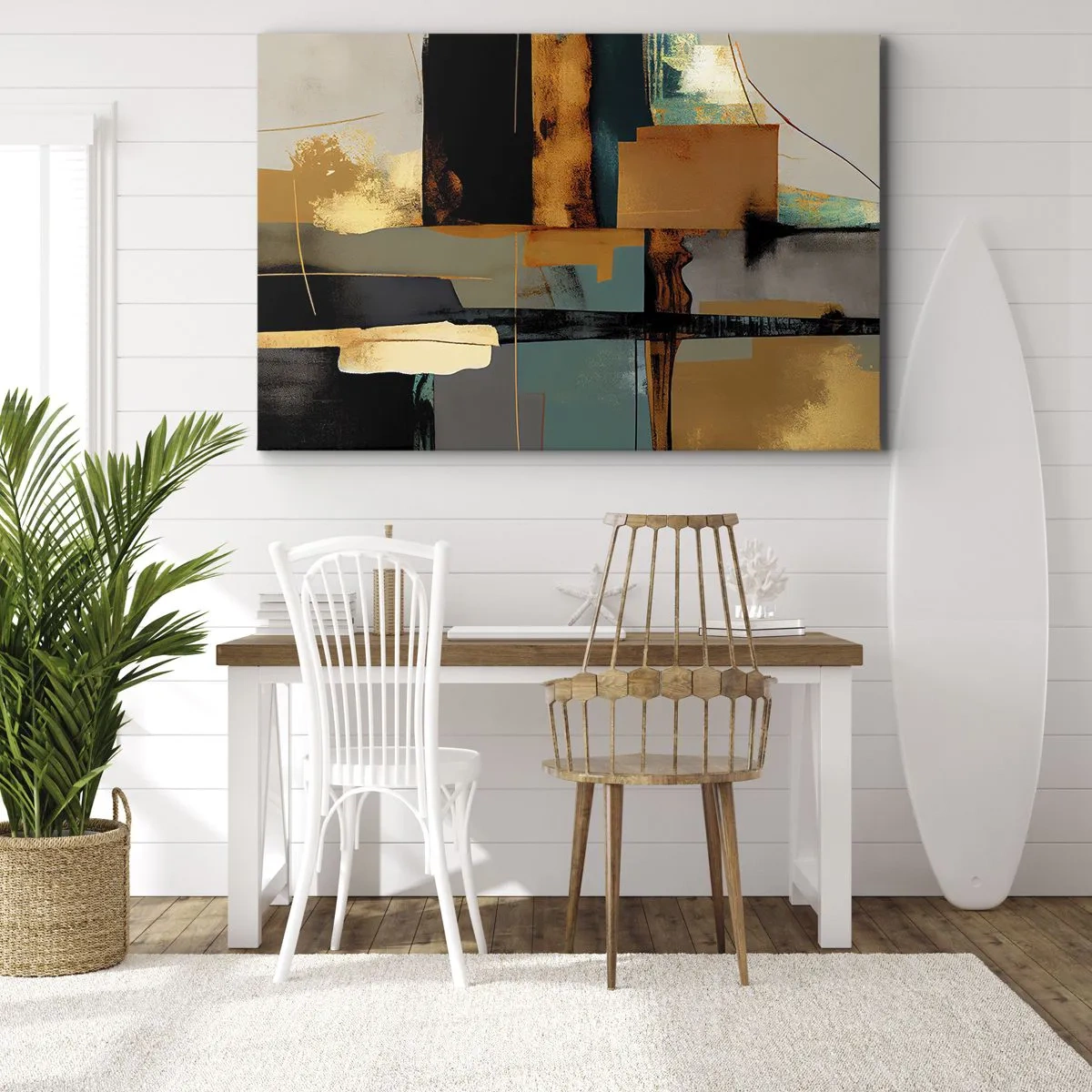 Vászonkép - Absztrakció - fény és árnyék - 120x80 cm