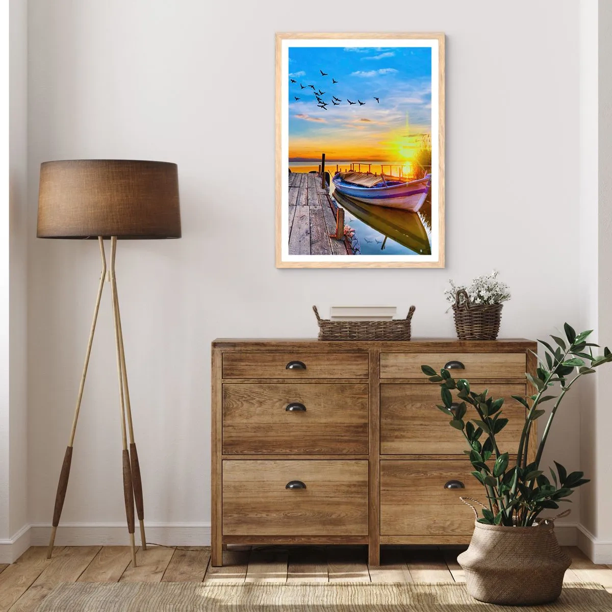 Poszter világos tölgy keretben - Viszlát holnapig - 70x100 cm