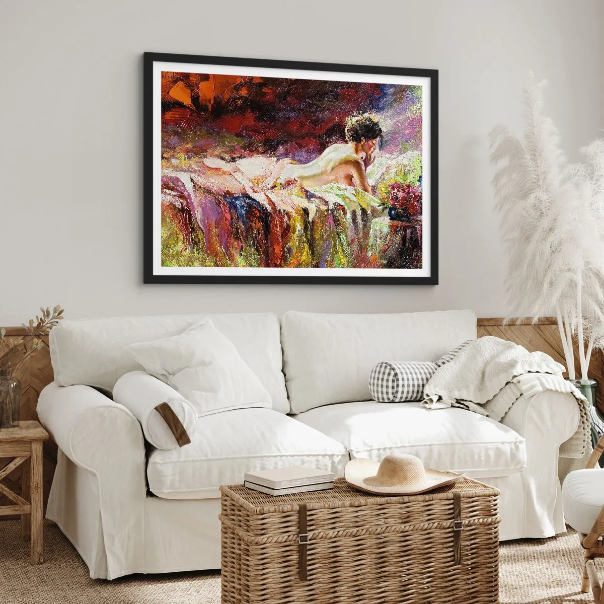 Poszter fehér keretben - Töprengő Vénusz - 70x50 cm