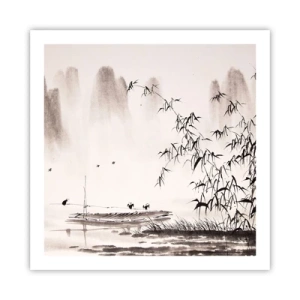 Poszter - A rizsföldek csendje - 60x60 cm