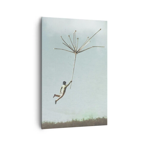 Vászonkép - Sárkányrepülők, pitypangok, szél - 80x120 cm