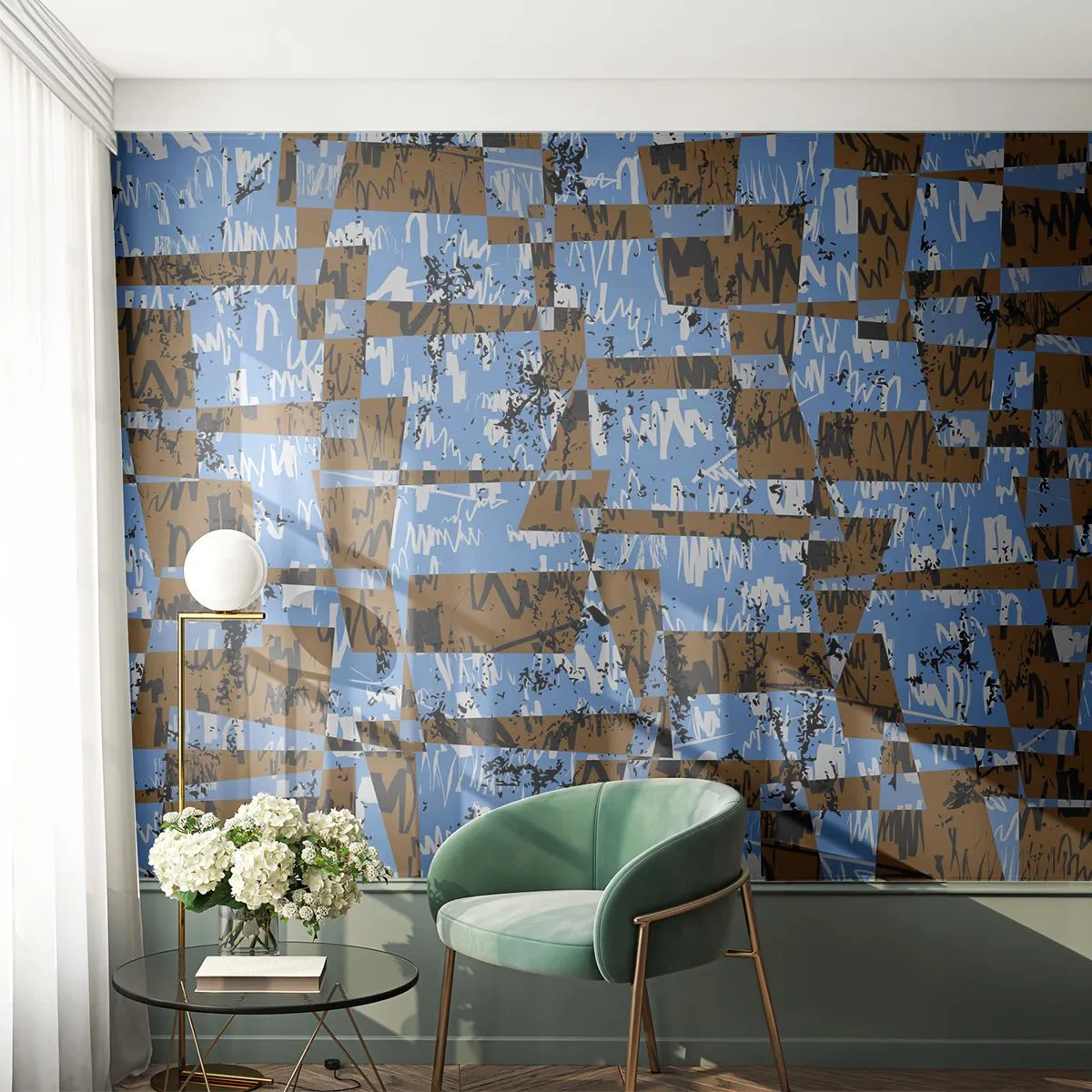 Fotótapéta Standard Eco - Nem népies kivágás - Absztrakció, Darab, Modern minta - 500x350 cm