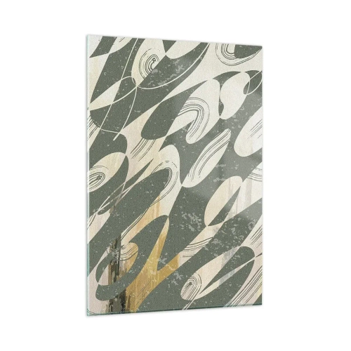 Üveg kép - Ritmikus absztrakció - 50x70 cm