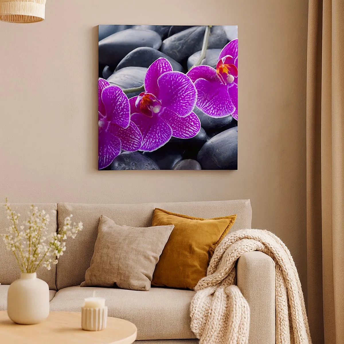 Vászonkép - A kövek kivilágosodtak az örömtől - 30x30 cm