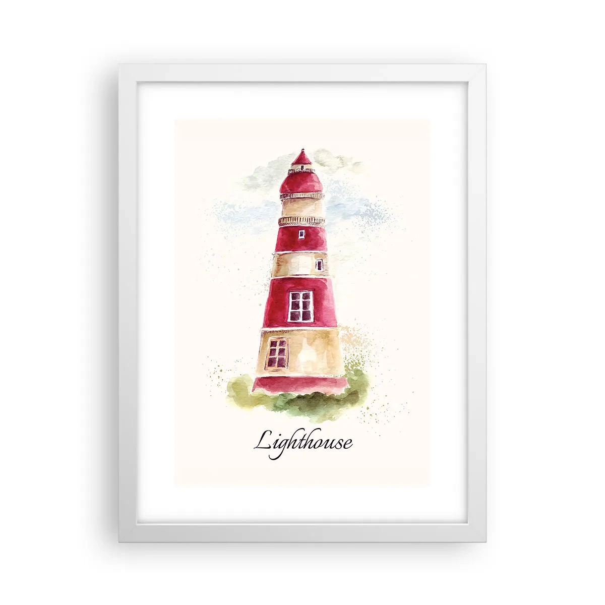 Poszter fekete keretben - Körbe mindíg időjárás - 30x40 cm