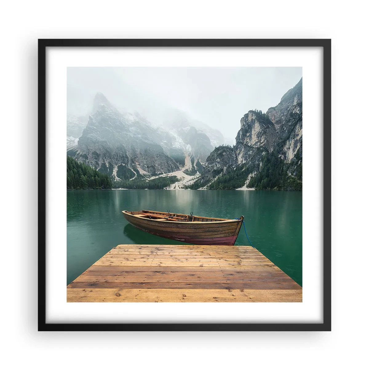 Poszter fehér keretben - "És a homlok büszke sziklái" - 50x50 cm