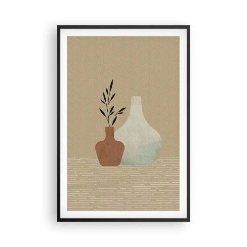 Poszter fehér keretben - Váza és annak ideája - 61x91 cm
