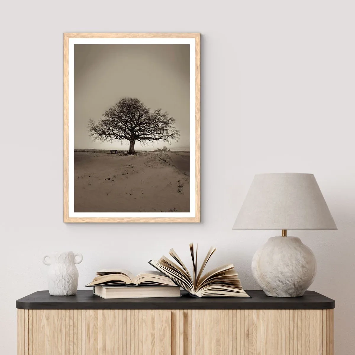 Poszter világos tölgy keretben - Innen az örökkévalóságig - 70x100 cm