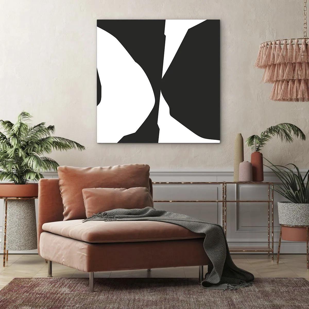 Vászonkép - Pozitív-negatív - 70x70 cm