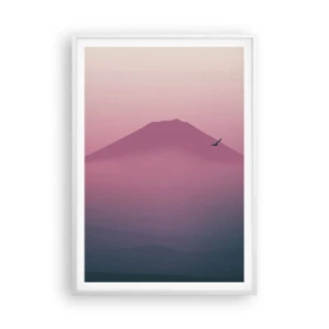 Poszter fekete keretben - Vándorok a felhők felett - 70x100 cm