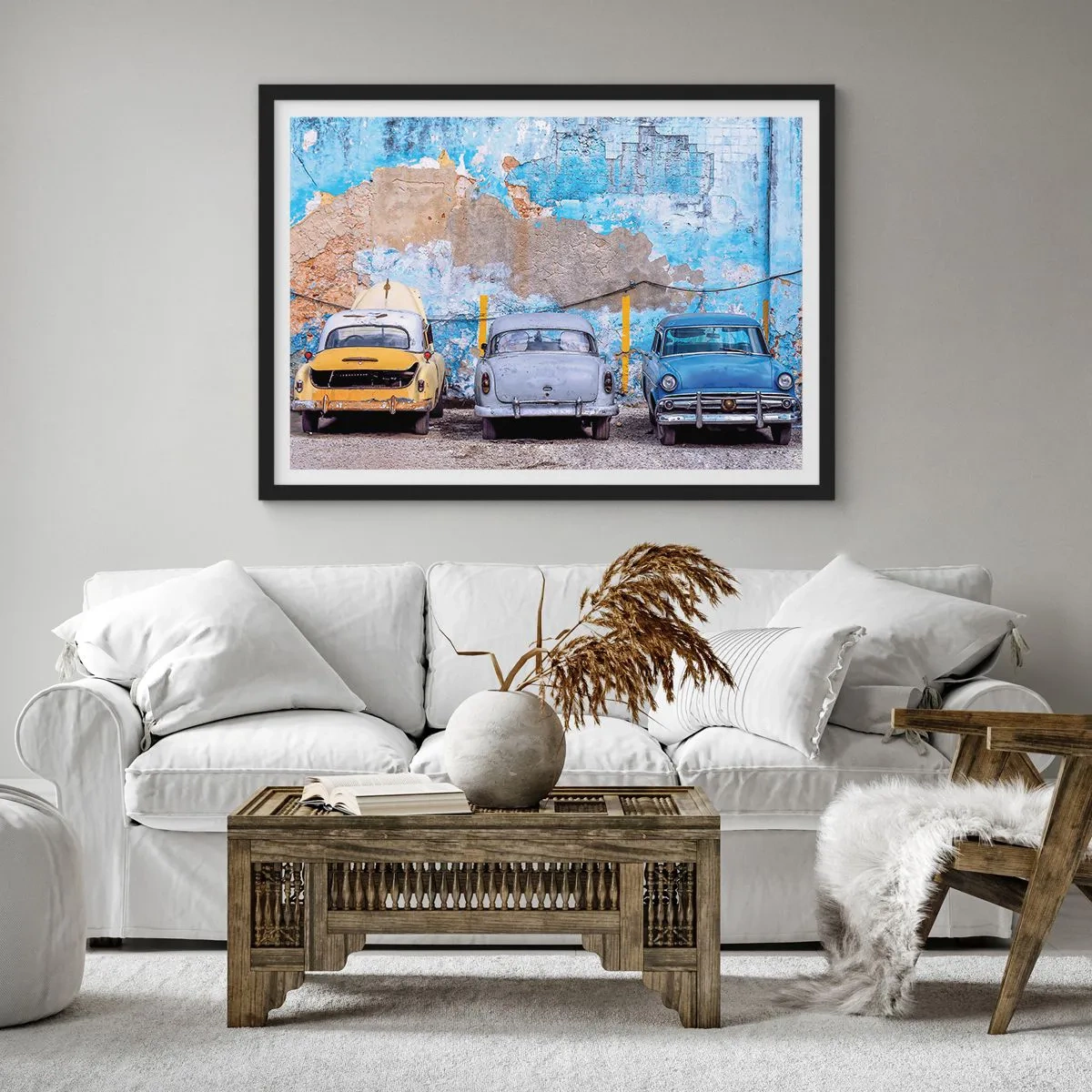 Poszter fehér keretben - Veteránok találkozása - 70x50 cm