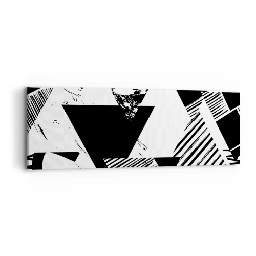 Vászonkép - Háromszögek esője - 90x30 cm