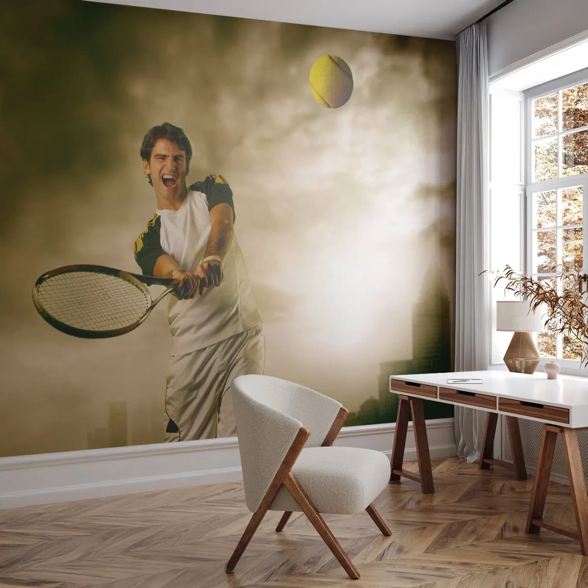 Fotótapéta Premium Canvas - Energia és boldogság - Sport, Tenisz, Teniszező - 250x175 cm