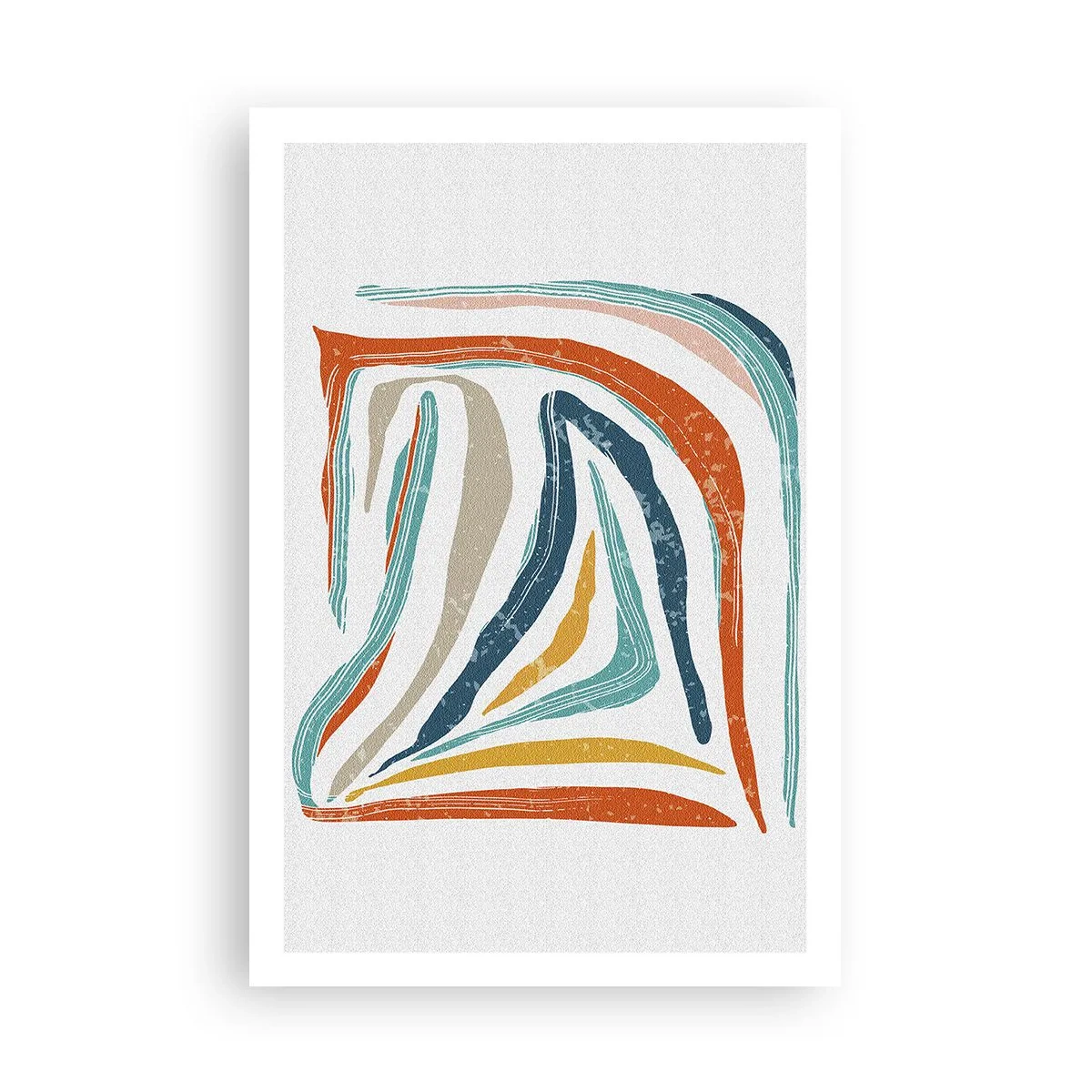 Poszter - Barátságosan mosolygó absztrakció - 61x91 cm