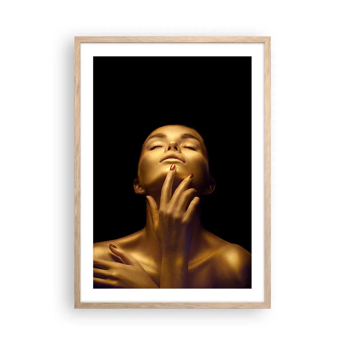 Poszter világos tölgy keretben - Mint az arany selyem - 50x70 cm