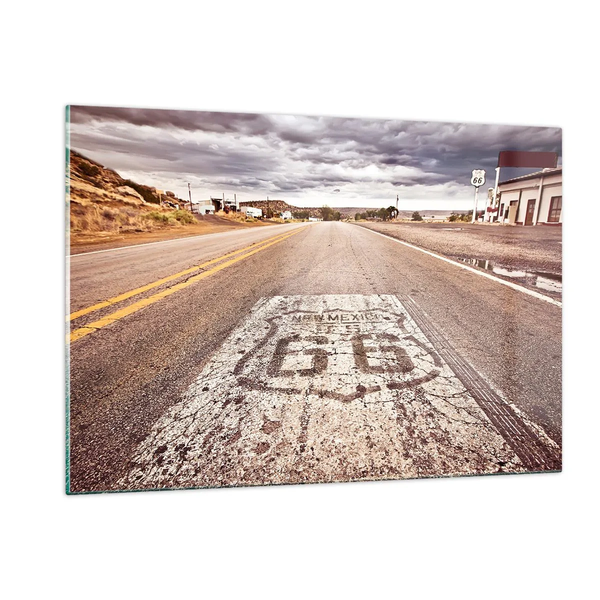 Üveg kép - Mother Road – amerikai legenda - 120x80 cm