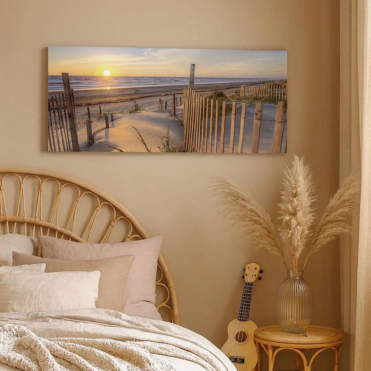 Vászonkép - A szél ragyogása és árnyéka - 100x40 cm