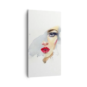 Vászonkép - Egy vízcsepp tükörkép  - 55x100 cm