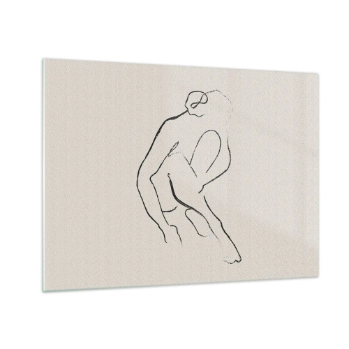 Üveg kép - Intim vázlat - 70x50 cm