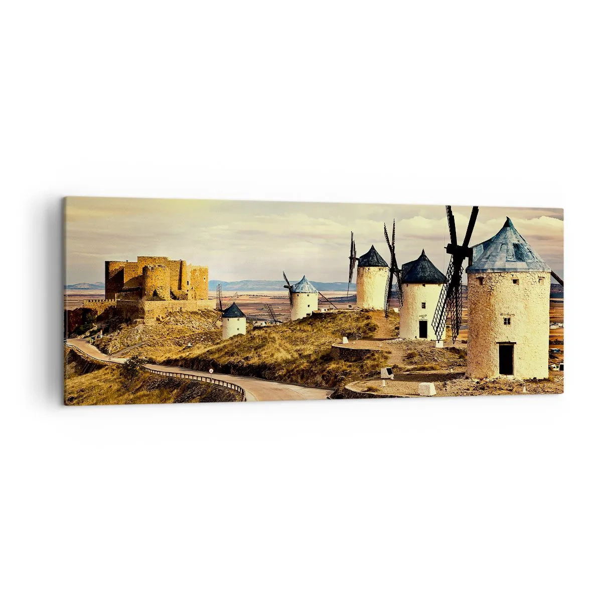 Vászonkép - Mindjárt megjelenik Don Quijote - 140x50 cm